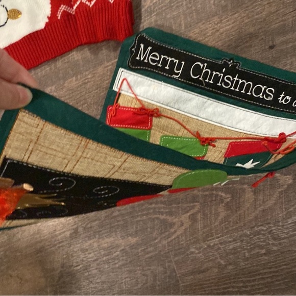 🎄 Christmas Stocking Garden Flag Reversible Double Sided NWOT perfect condition - Picture 2 of 4